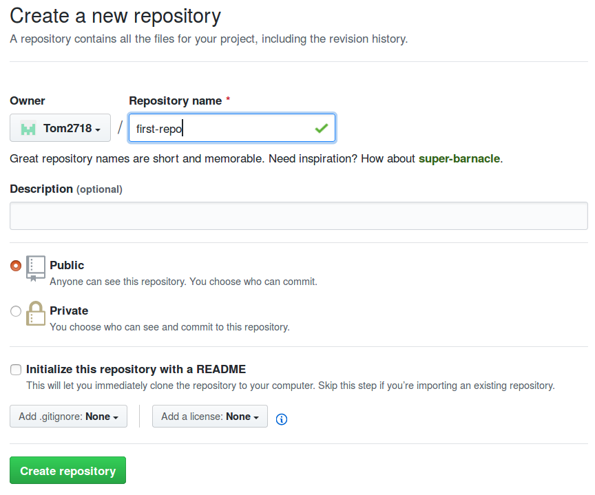 Configure repo